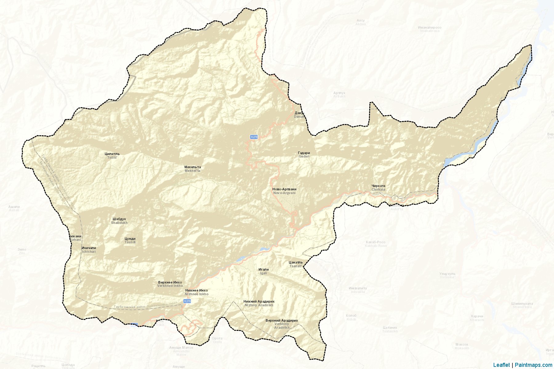 Gumbetovskiy (Dagestan) Map Cropping Samples-2