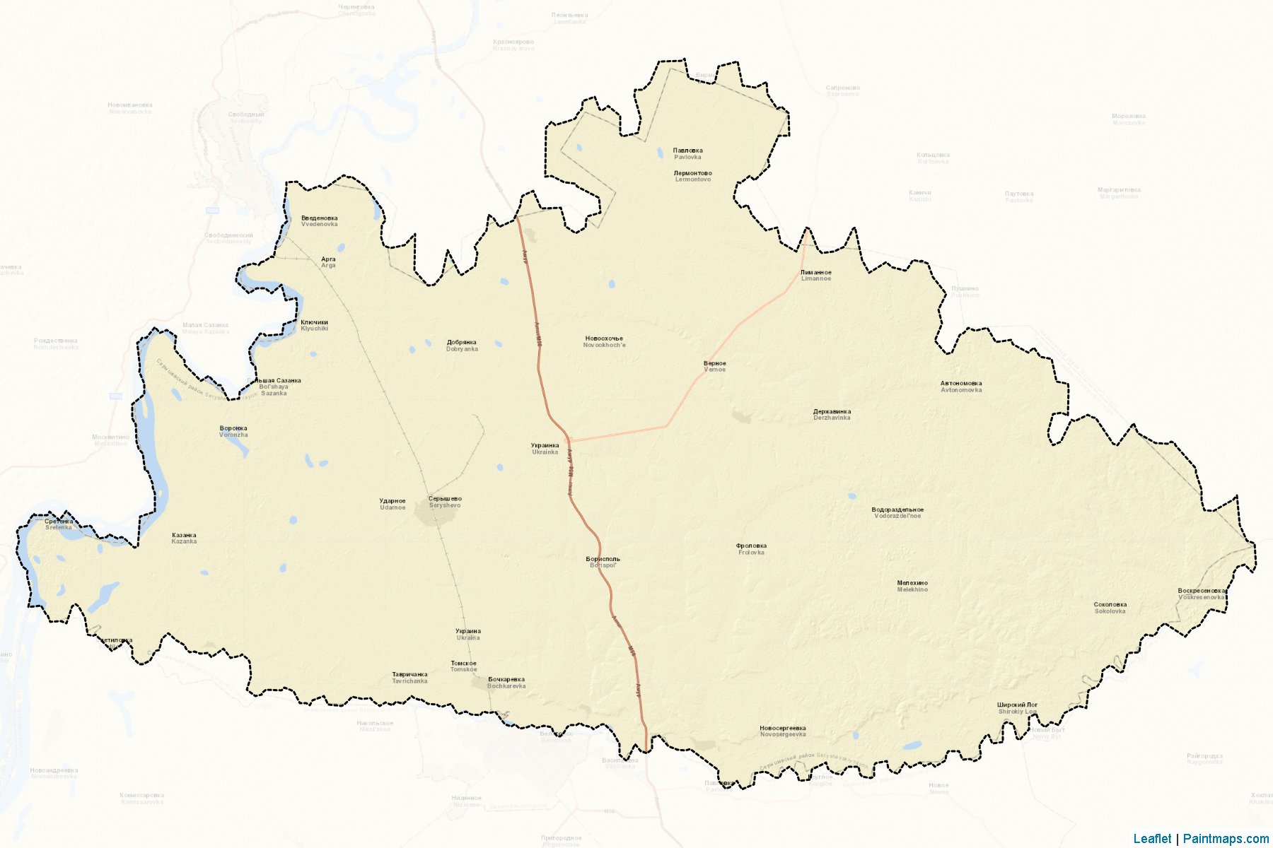 Seryshevskiy (Amur) Map Cropping Samples-2