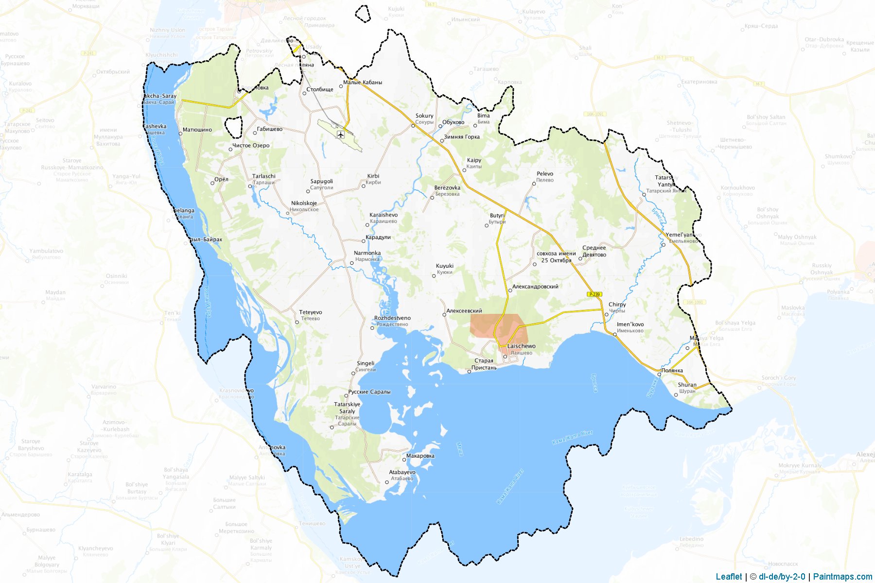 Laishevskiy (Tatarstan) Map Cropping Samples-1