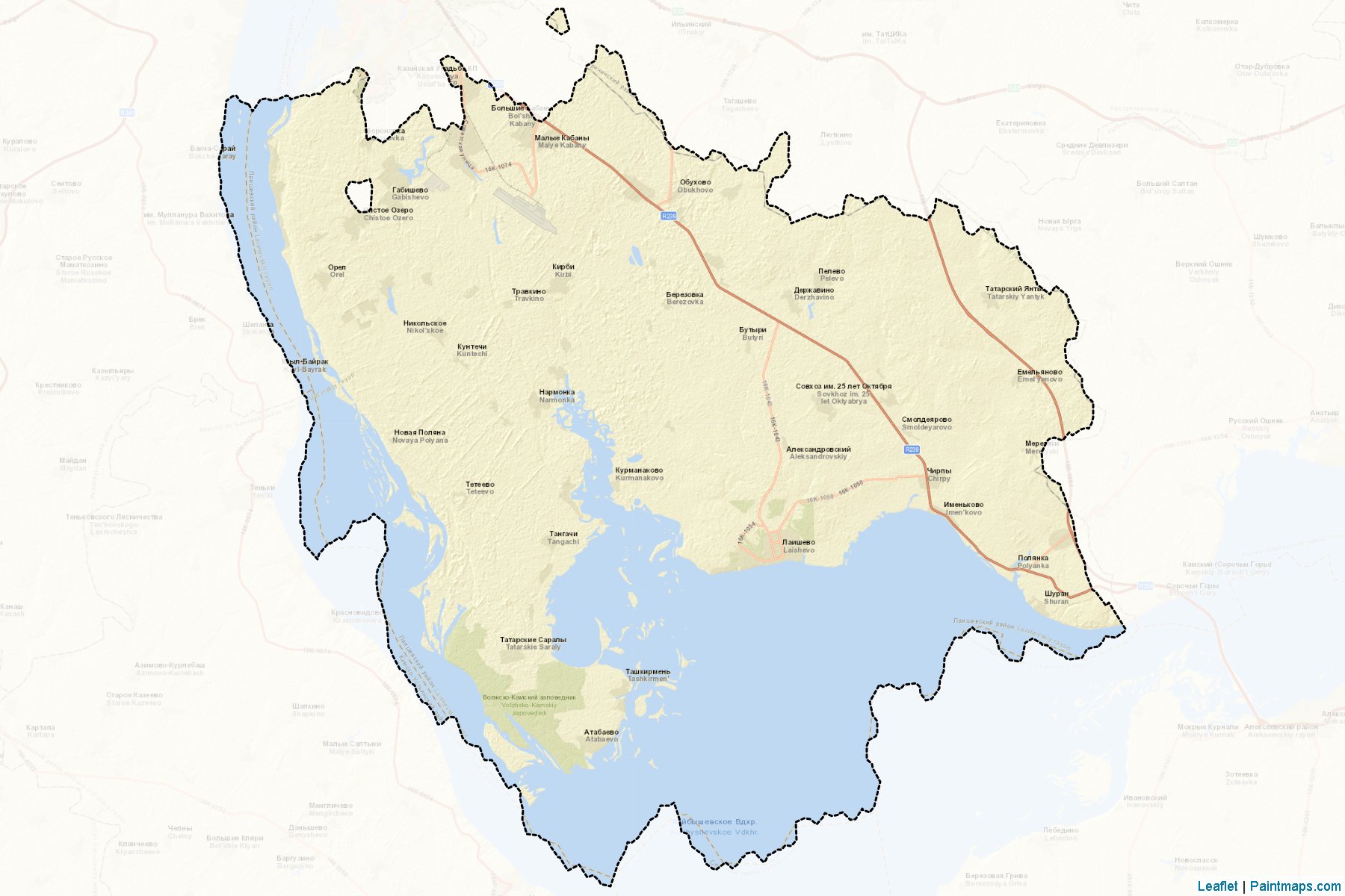 Laishevskiy (Tatarstan) Map Cropping Samples-2