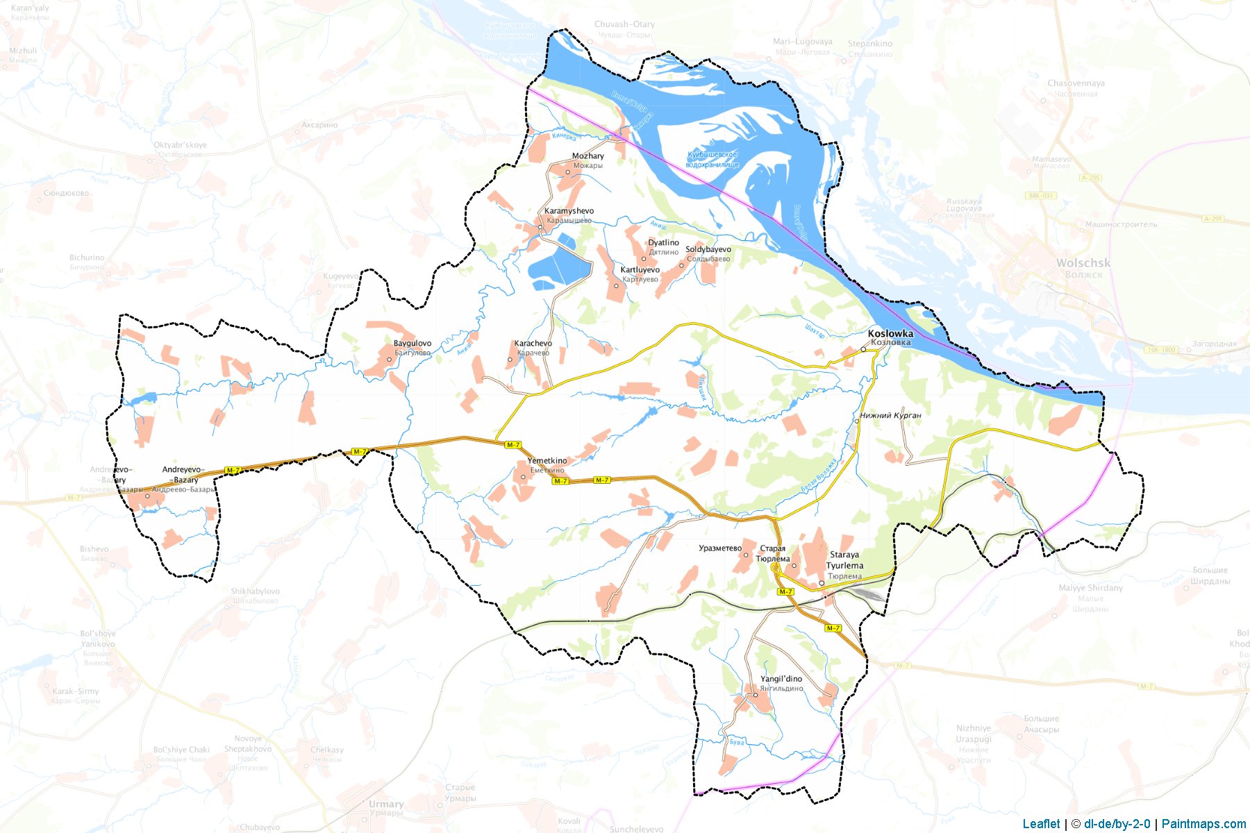 Kozlovskiy (Çuvaşistan) Haritası Örnekleri-1