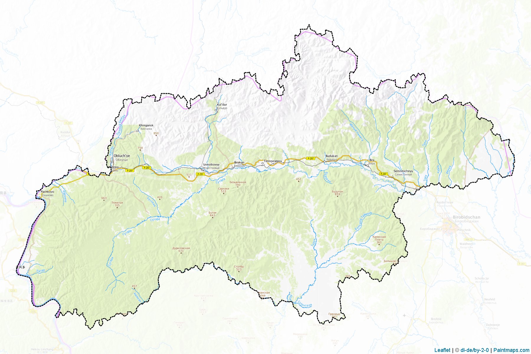 Obluchenskiy (Yevrey) Map Cropping Samples-1