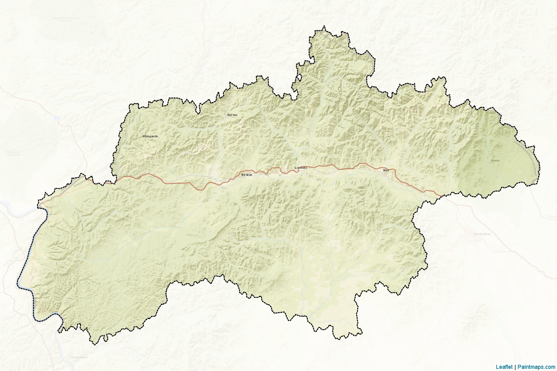 Obluchenskiy (Yevrey) Map Cropping Samples-2