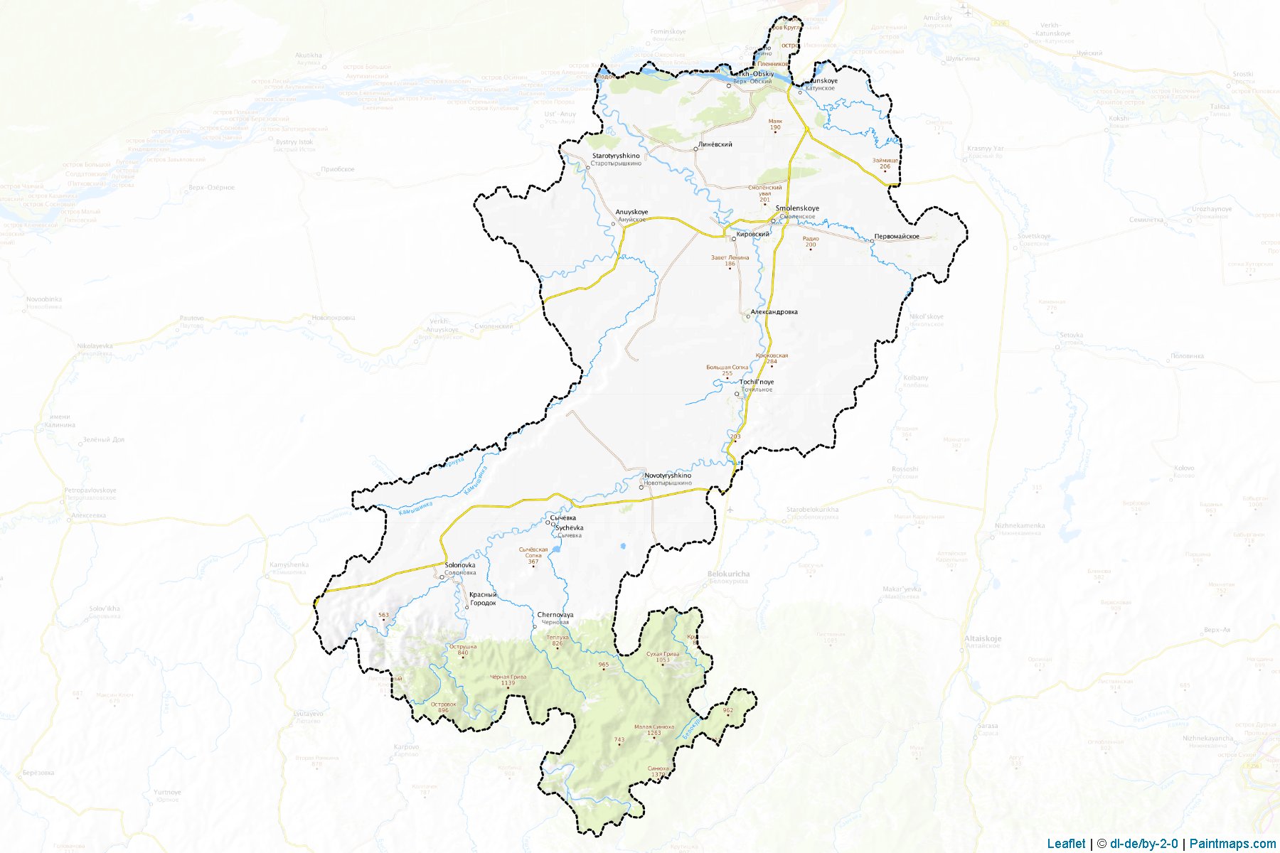 Muestras de recorte de mapas Smolenskiy (Altai)-1