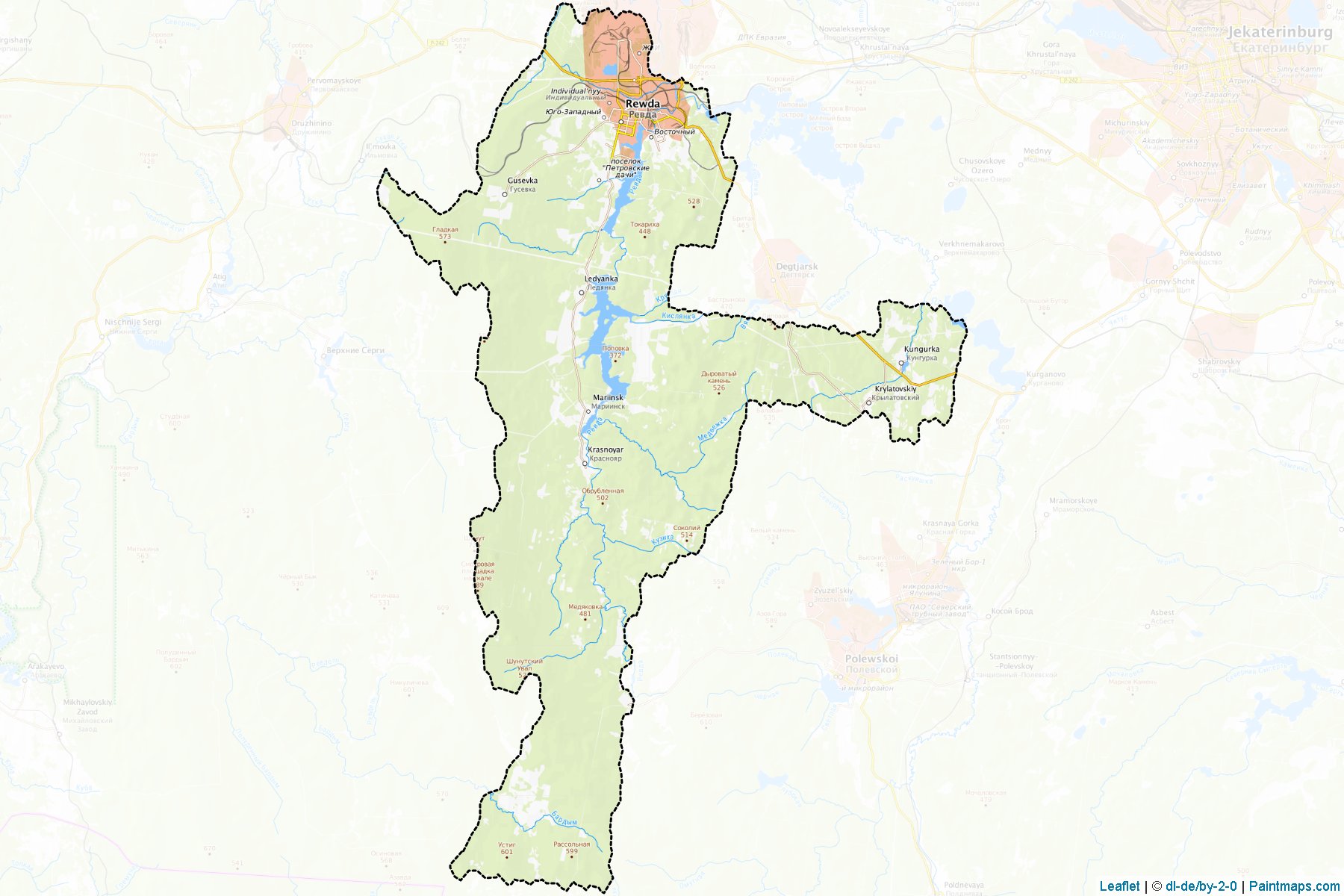 Revda (Sverdlovsk) Haritası Örnekleri-1