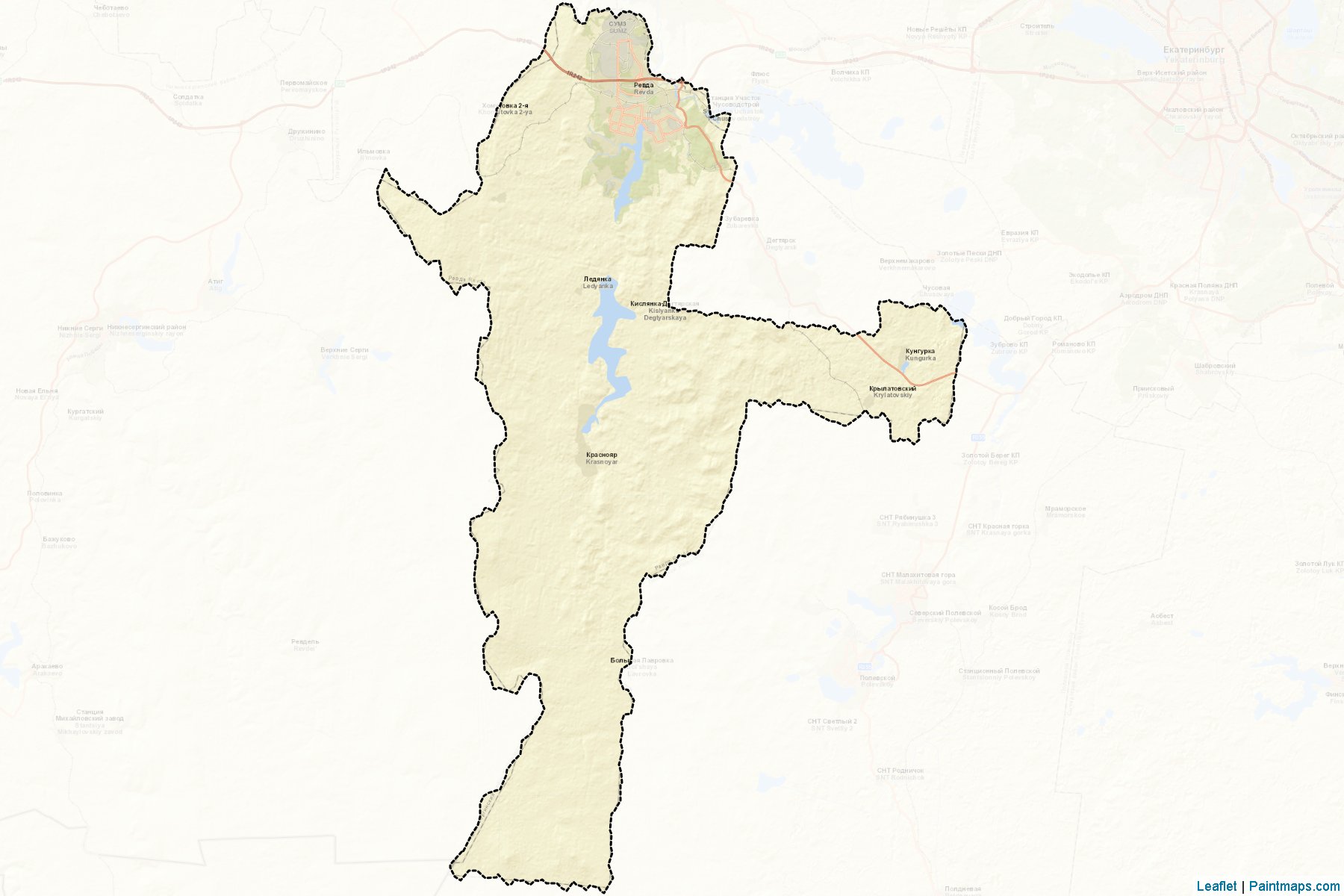 Revda (Sverdlovsk) Haritası Örnekleri-2