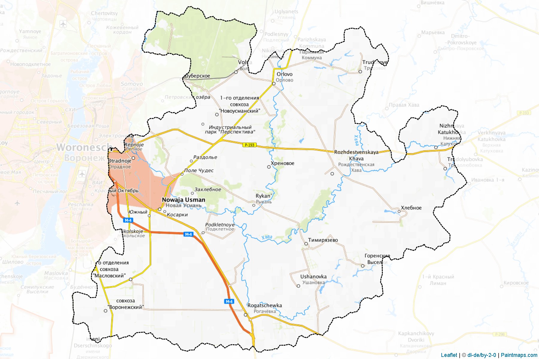 Novousmanskiy (Voronezh) Map Cropping Samples-1