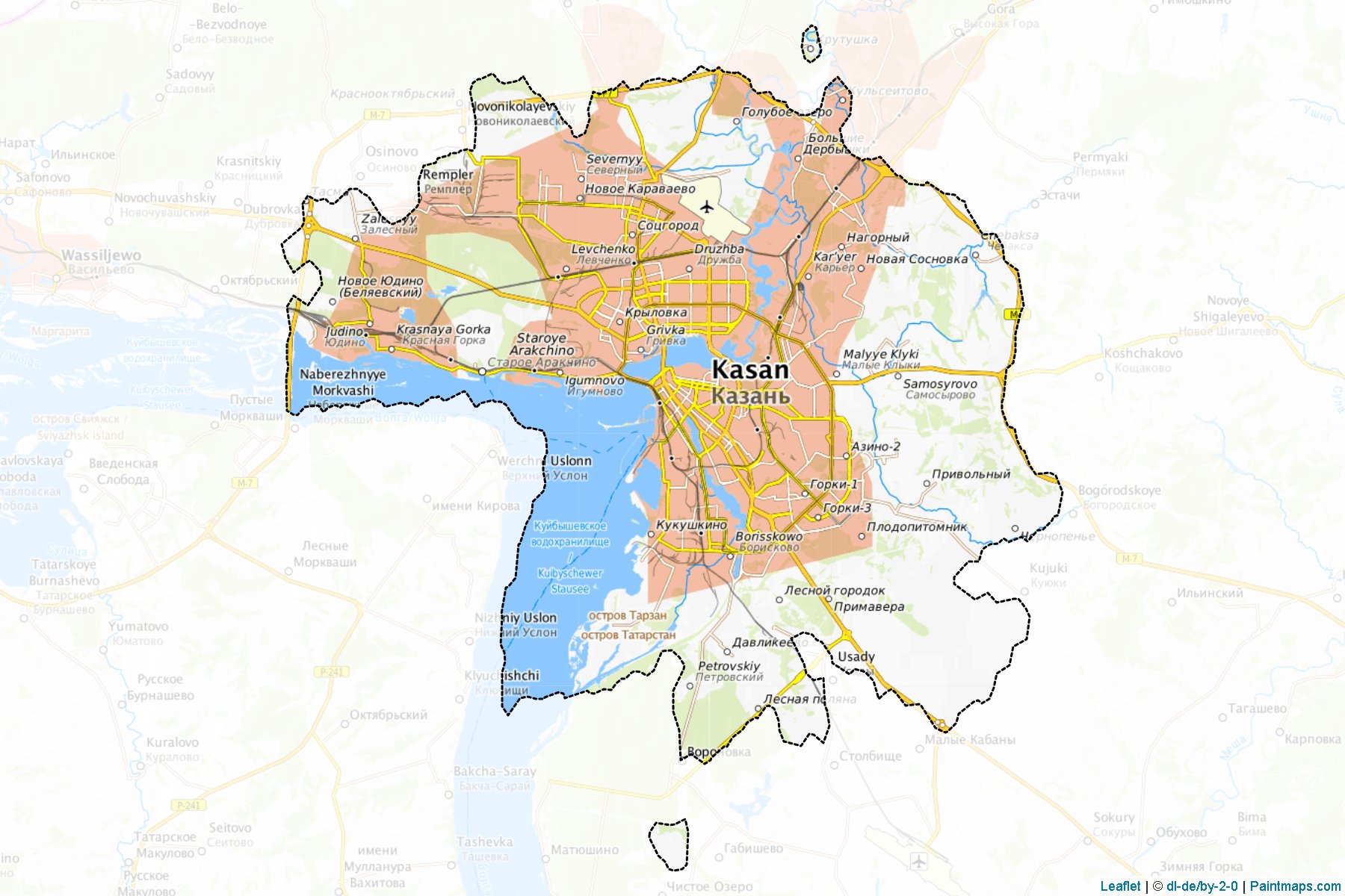 Kazan' (Tatarstan) Map Cropping Samples-1