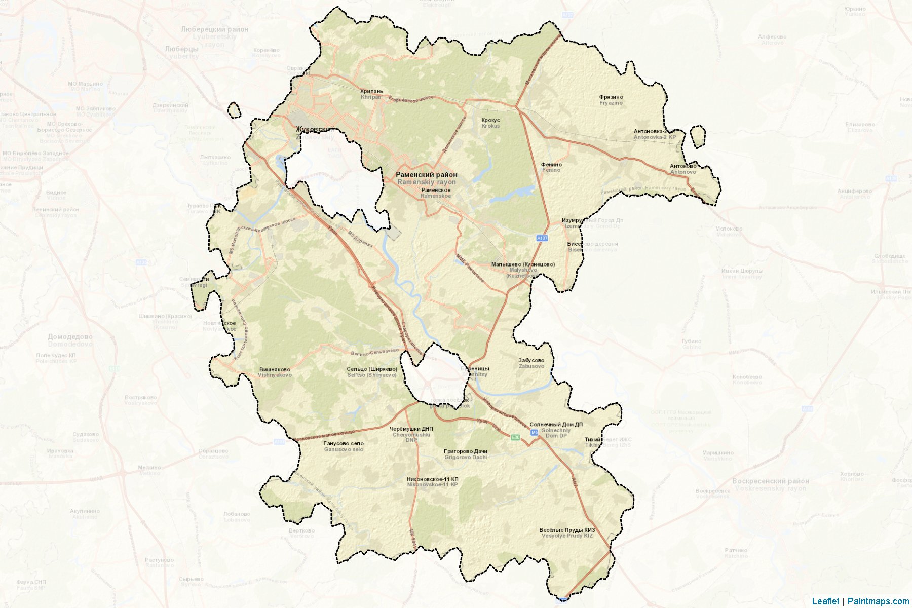 Ramenskiy (Moscow Oblast) Map Cropping Samples-2