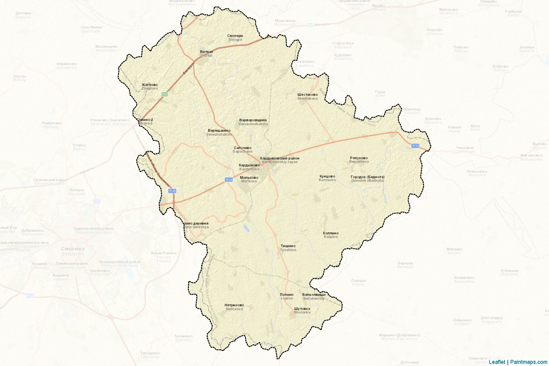 Kardymovskiy (Smolensk) Map Cropping Samples-2