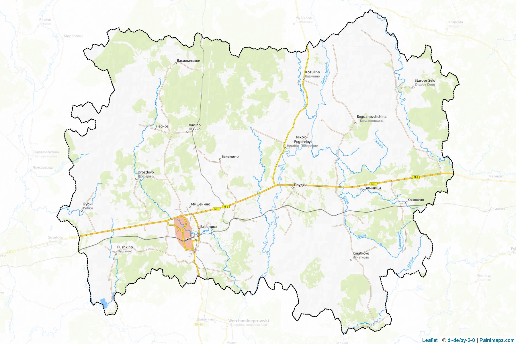 Muestras de recorte de mapas Safonovskiy (Smolensk)-1