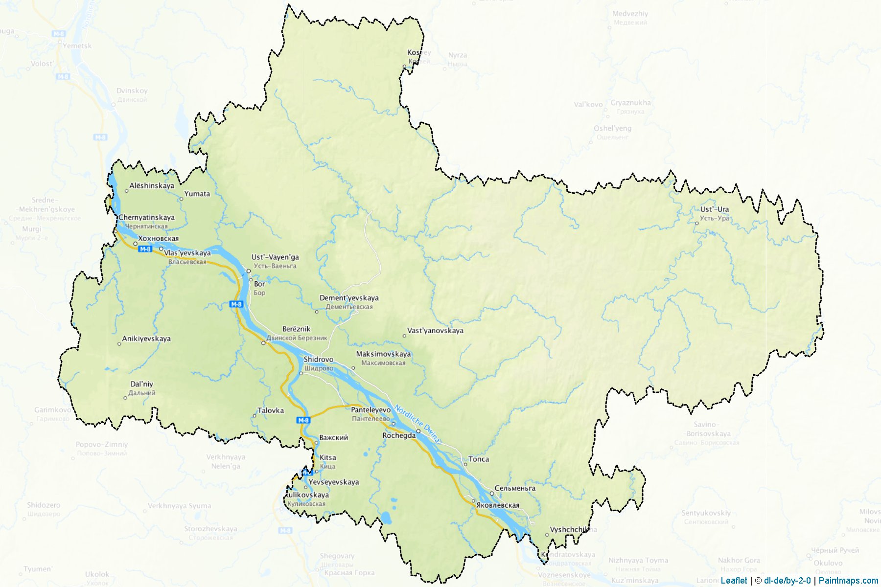 Vinogradovskiy (Arkhangelsk) Map Cropping Samples-1