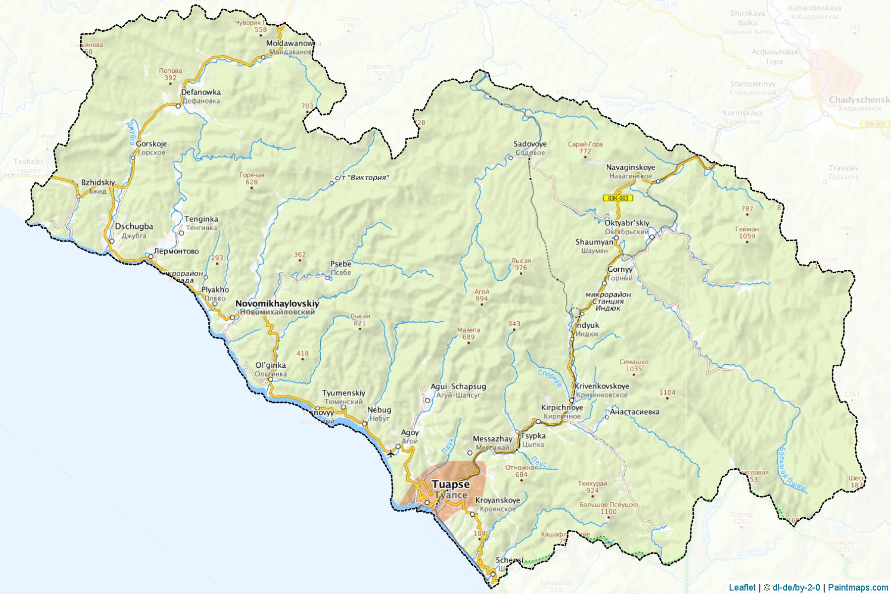 Tuapsinskiy (Krasnodar) Map Cropping Samples-1