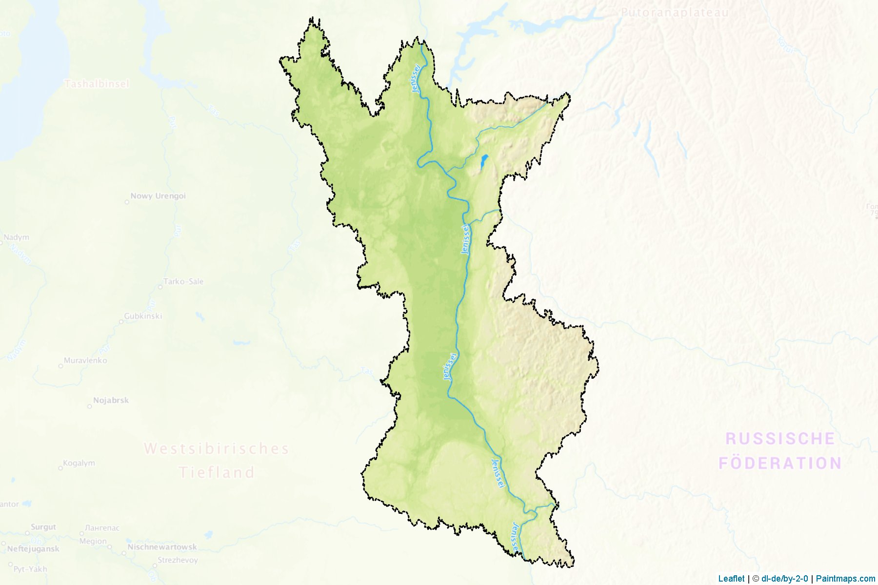 Turukhanskiy (Krasnoyarsk) Map Cropping Samples-1