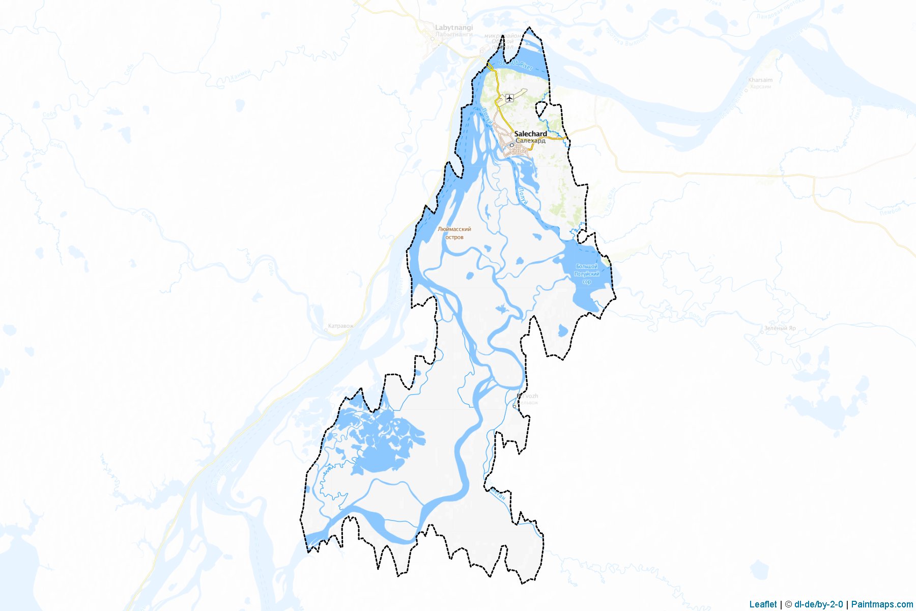 Salehard (Yamalo-Nenets Özerk Okrugu) Haritası Örnekleri-1