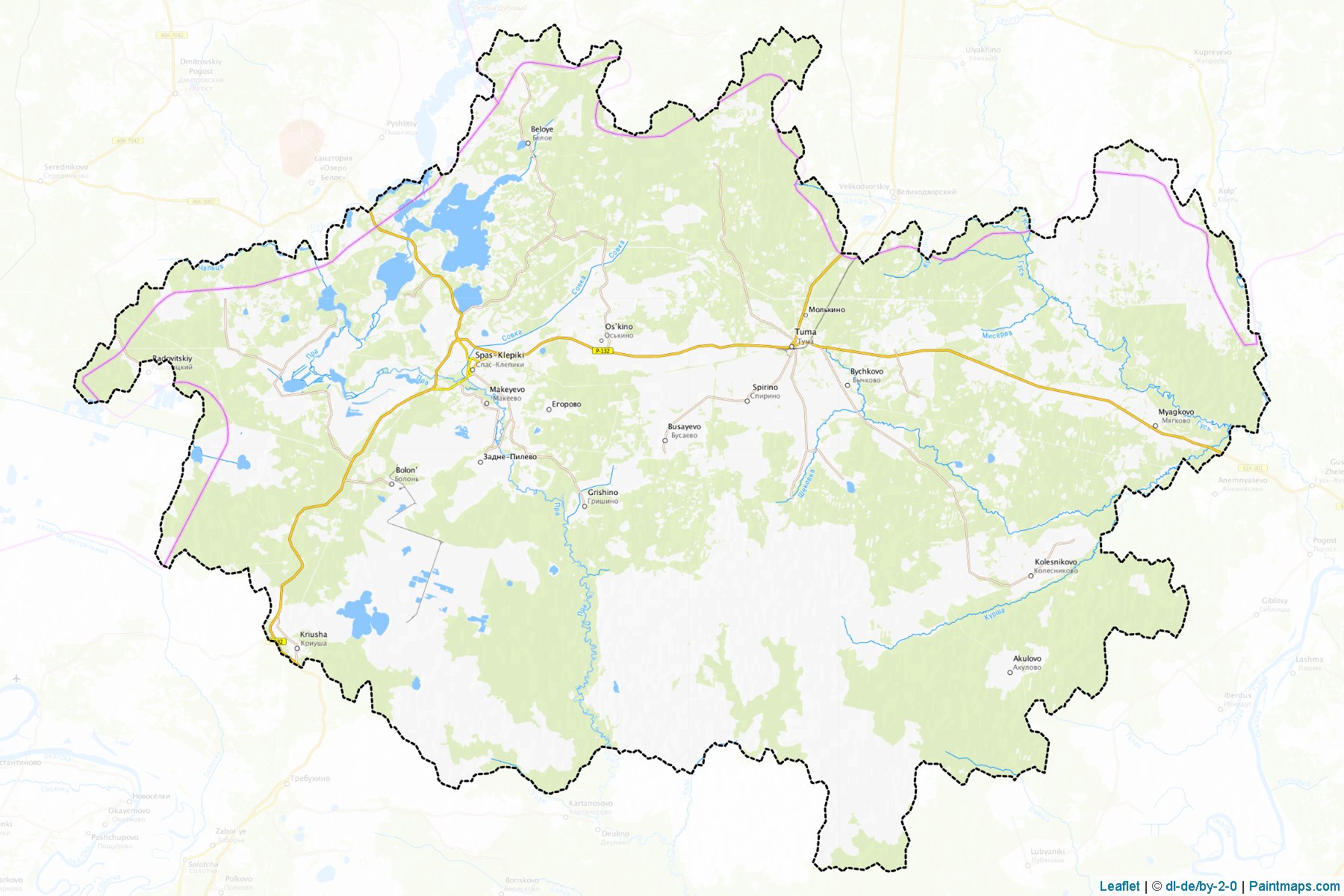 Muestras de recorte de mapas Klepikovskiy (Ryazan)-1