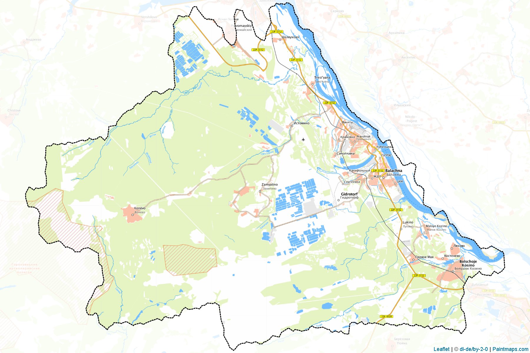 Balakhninskiy (Nijniy Novgorod) Haritası Örnekleri-1