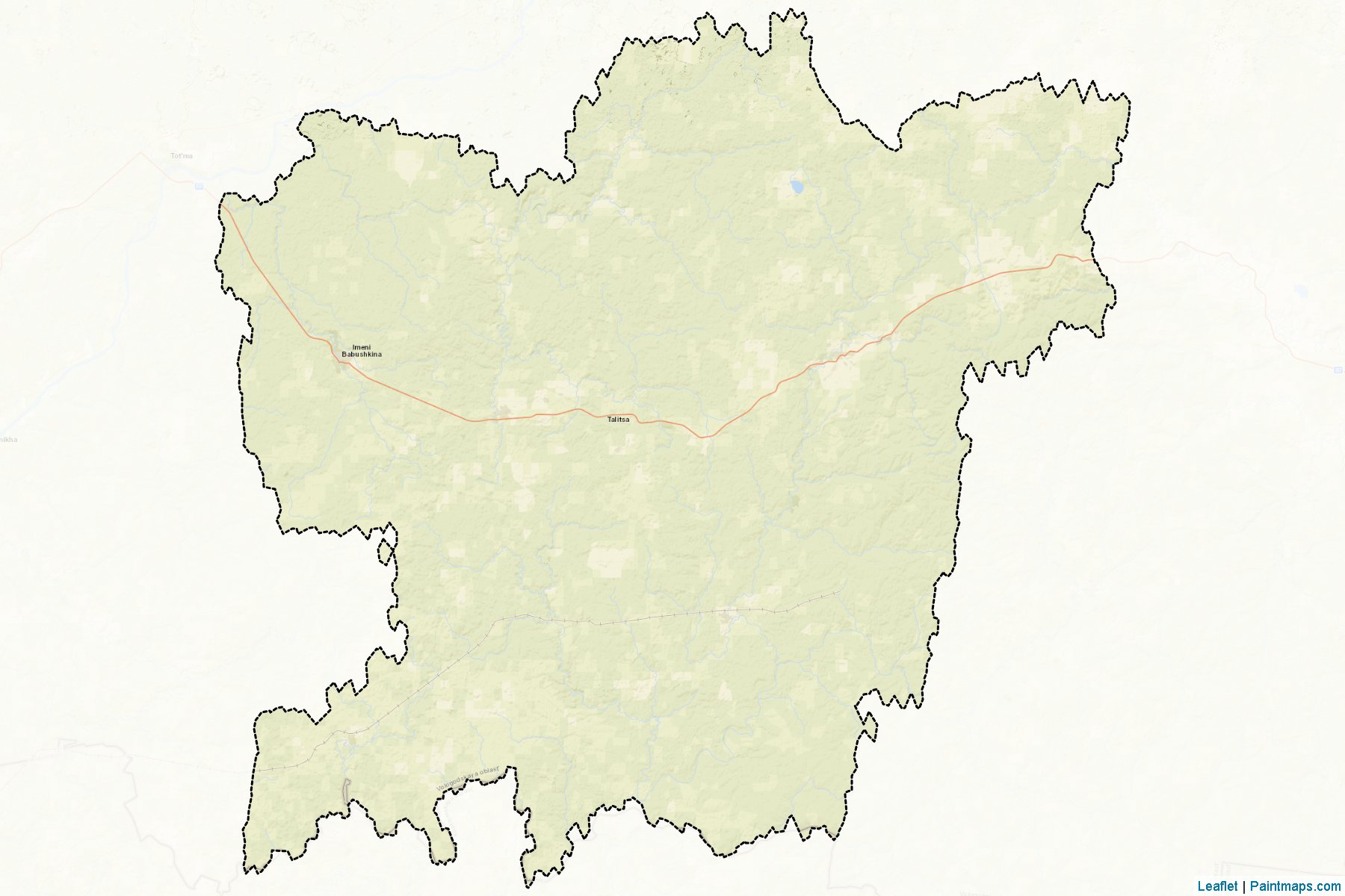 Muestras de recorte de mapas Babushkinskiy (Vologda)-2