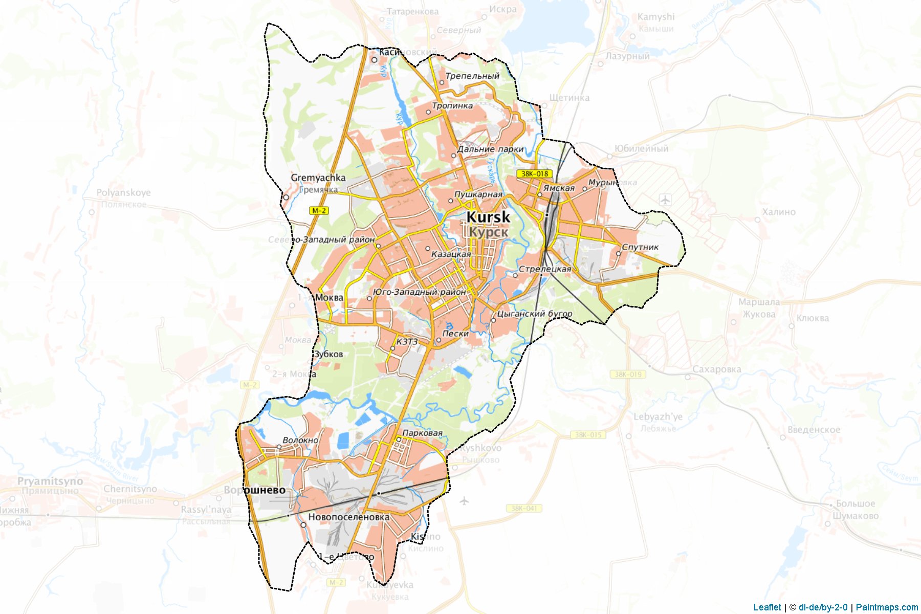 Kursk (Kursk) Map Cropping Samples-1