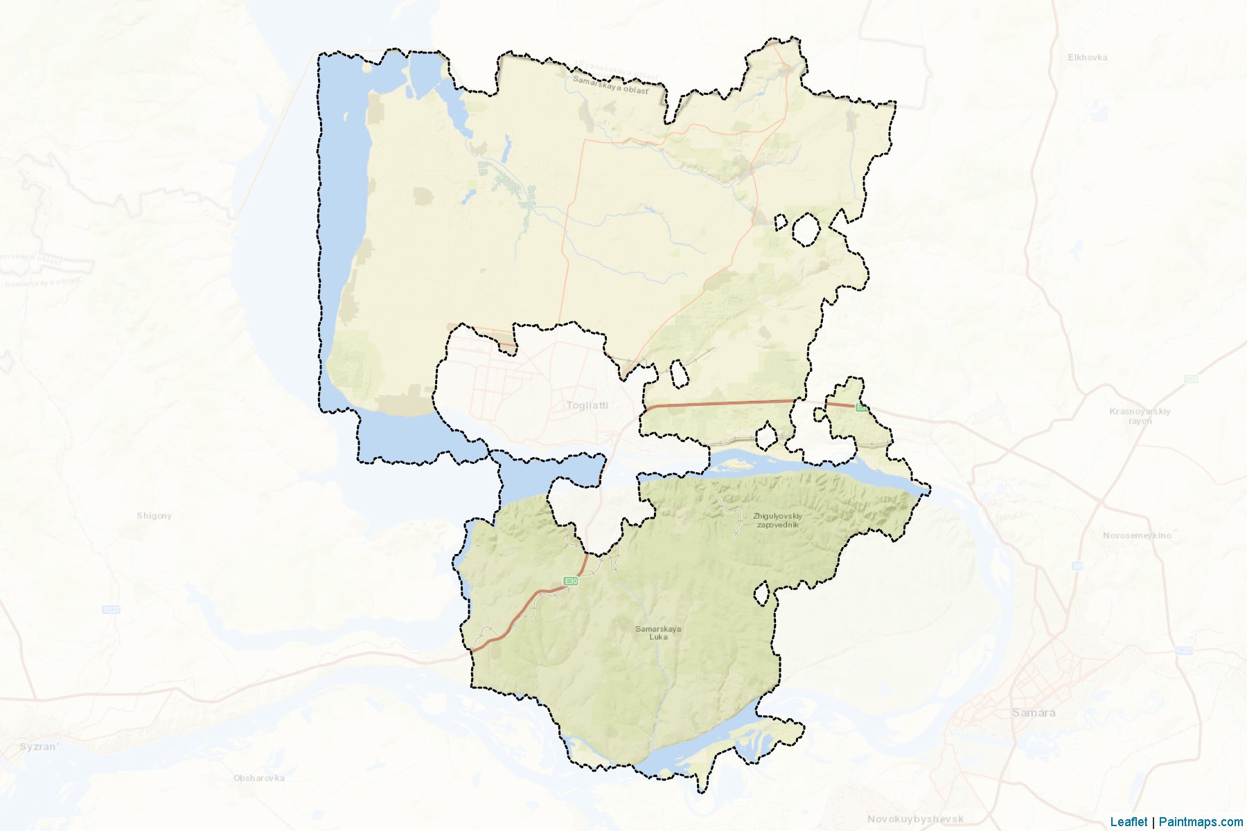 Stavropol'skiy (Samara) Map Cropping Samples-2