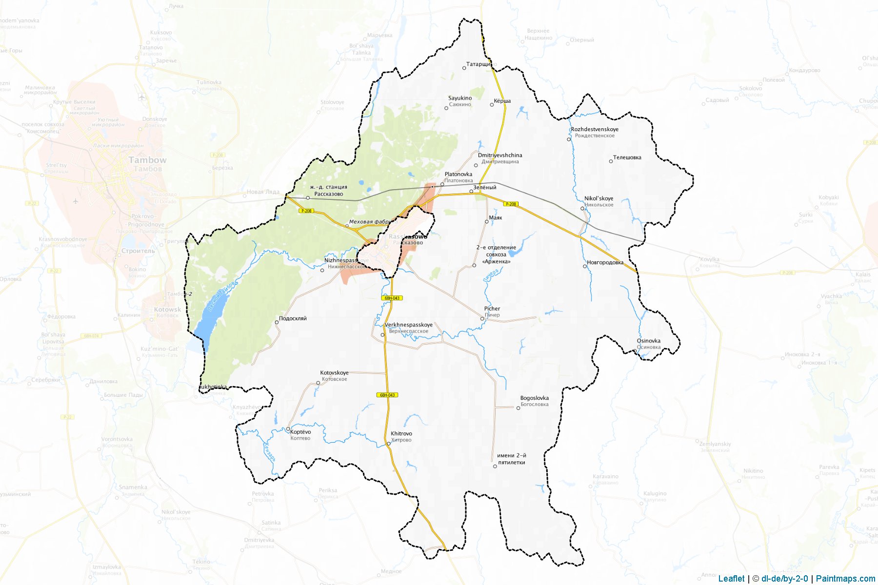 Rasskazovskiy (Tambov) Haritası Örnekleri-1