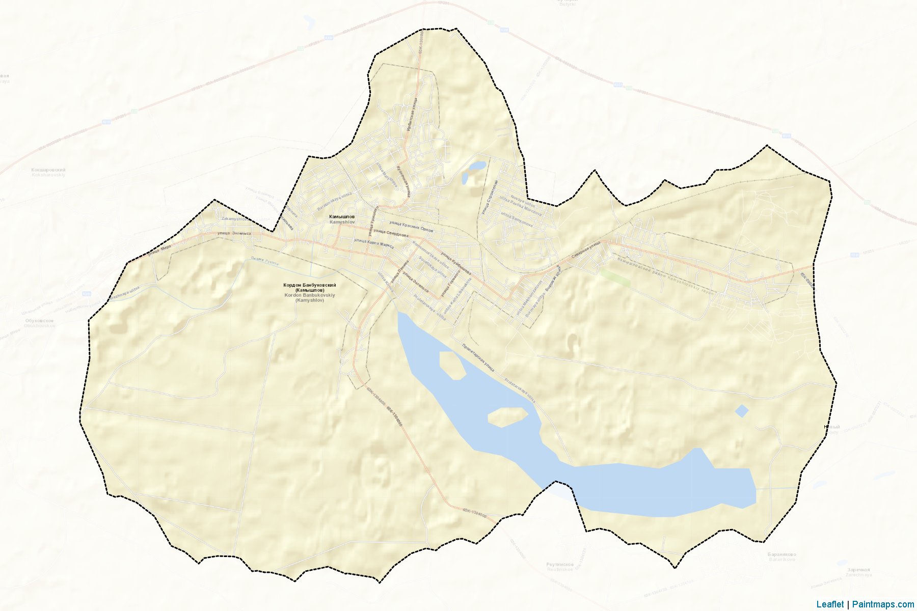 Kamyshlovskiy (Sverdlovsk) Map Cropping Samples-2