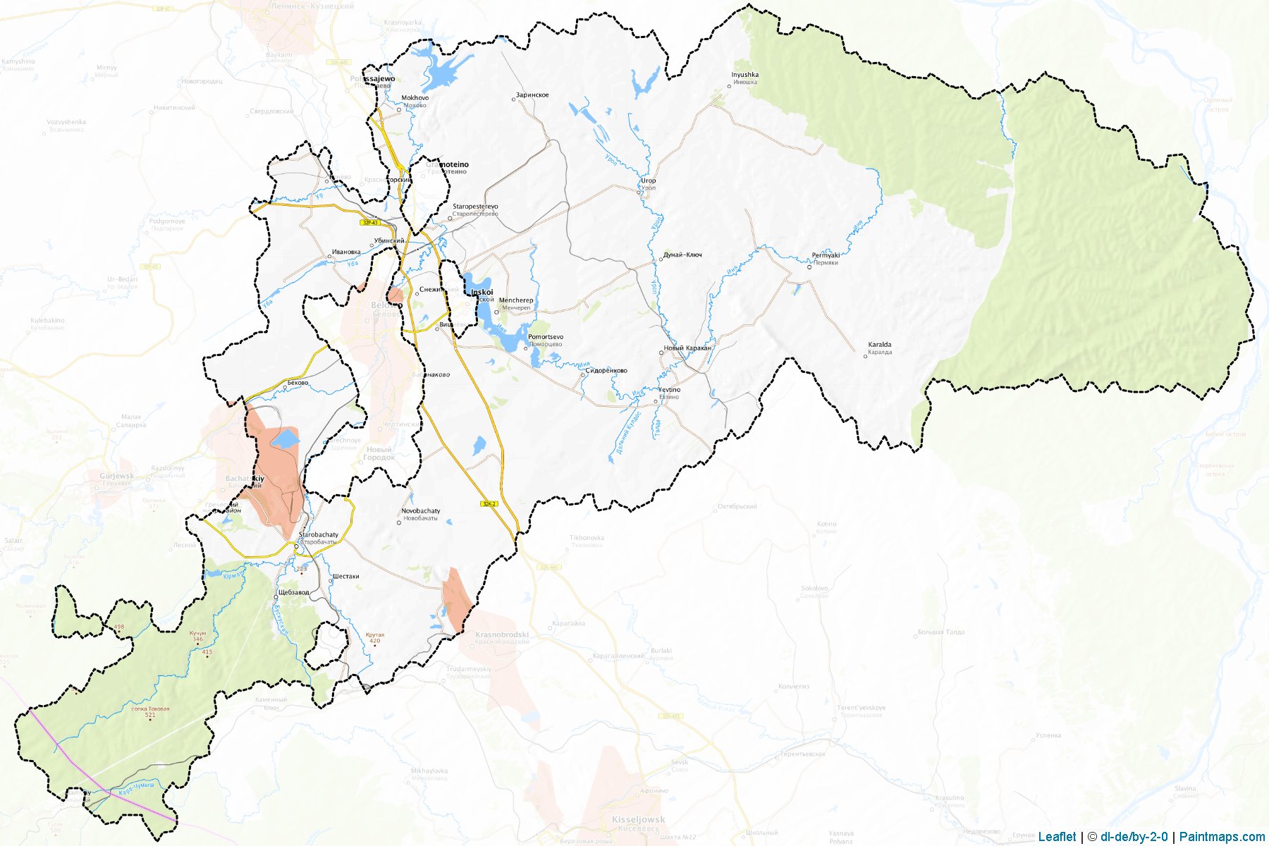 Belovskiy (Kemerovo) Haritası Örnekleri-1