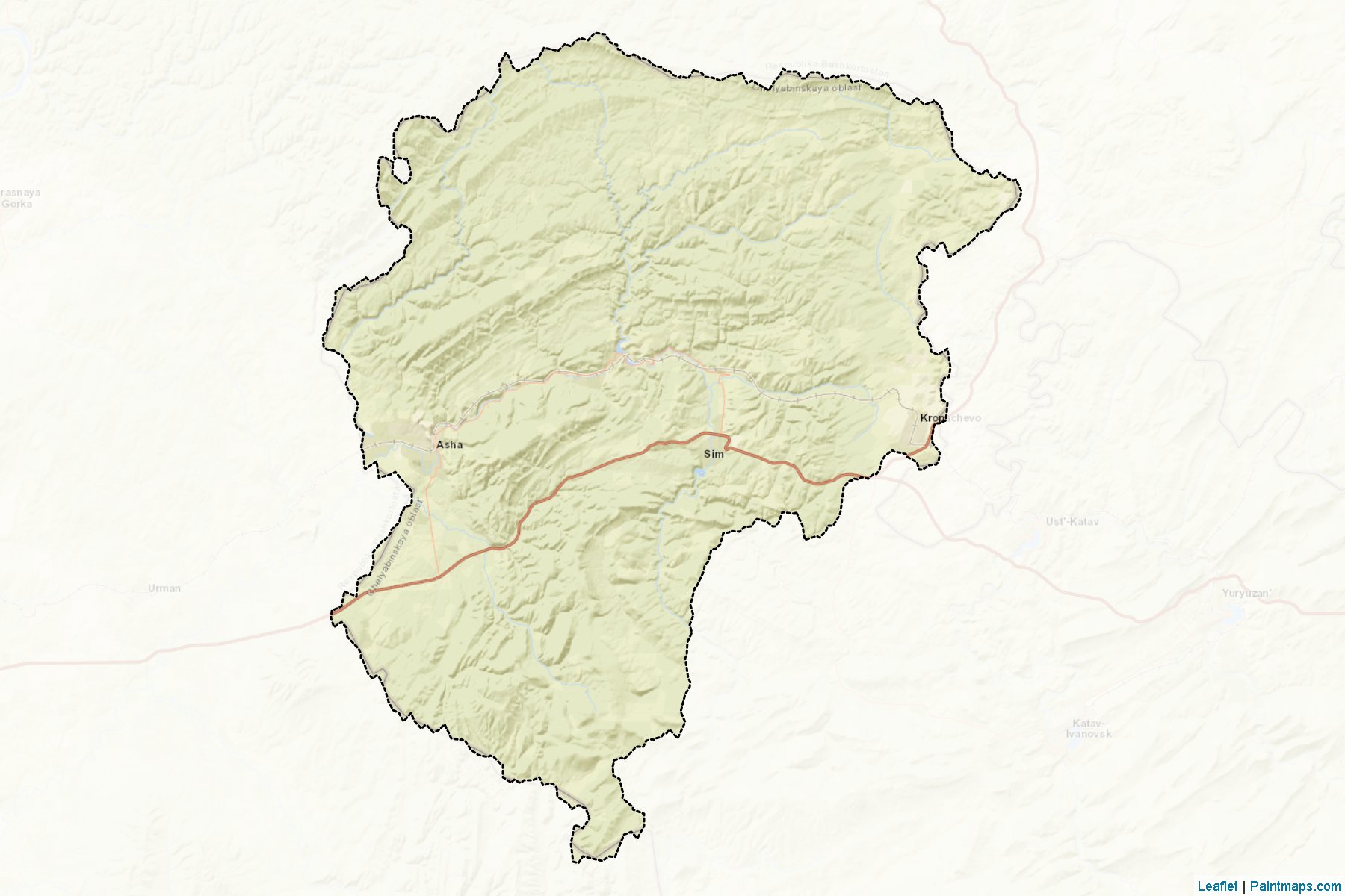 Ashinskiy (Chelyabinsk) Map Cropping Samples-2