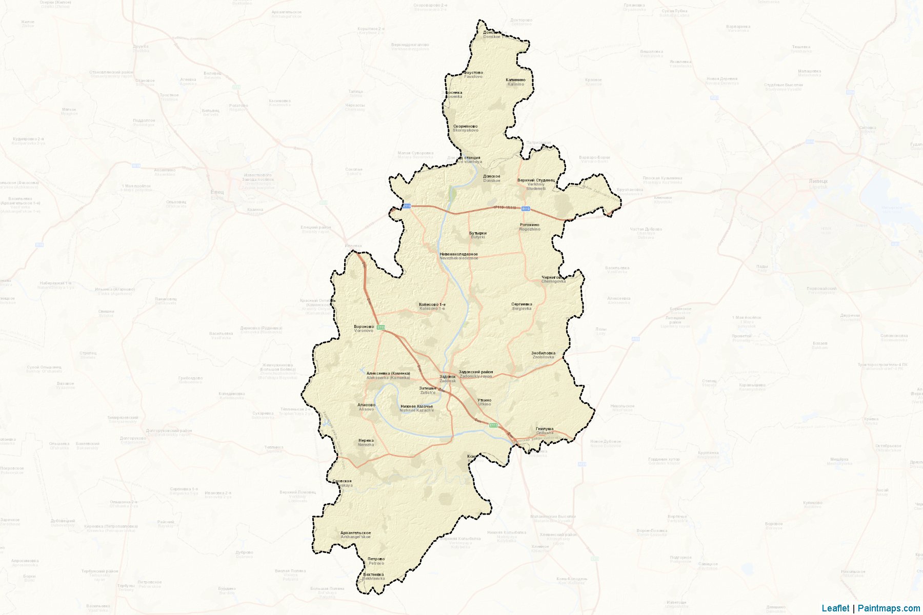 Zadonskiy (Lipetsk) Map Cropping Samples-2