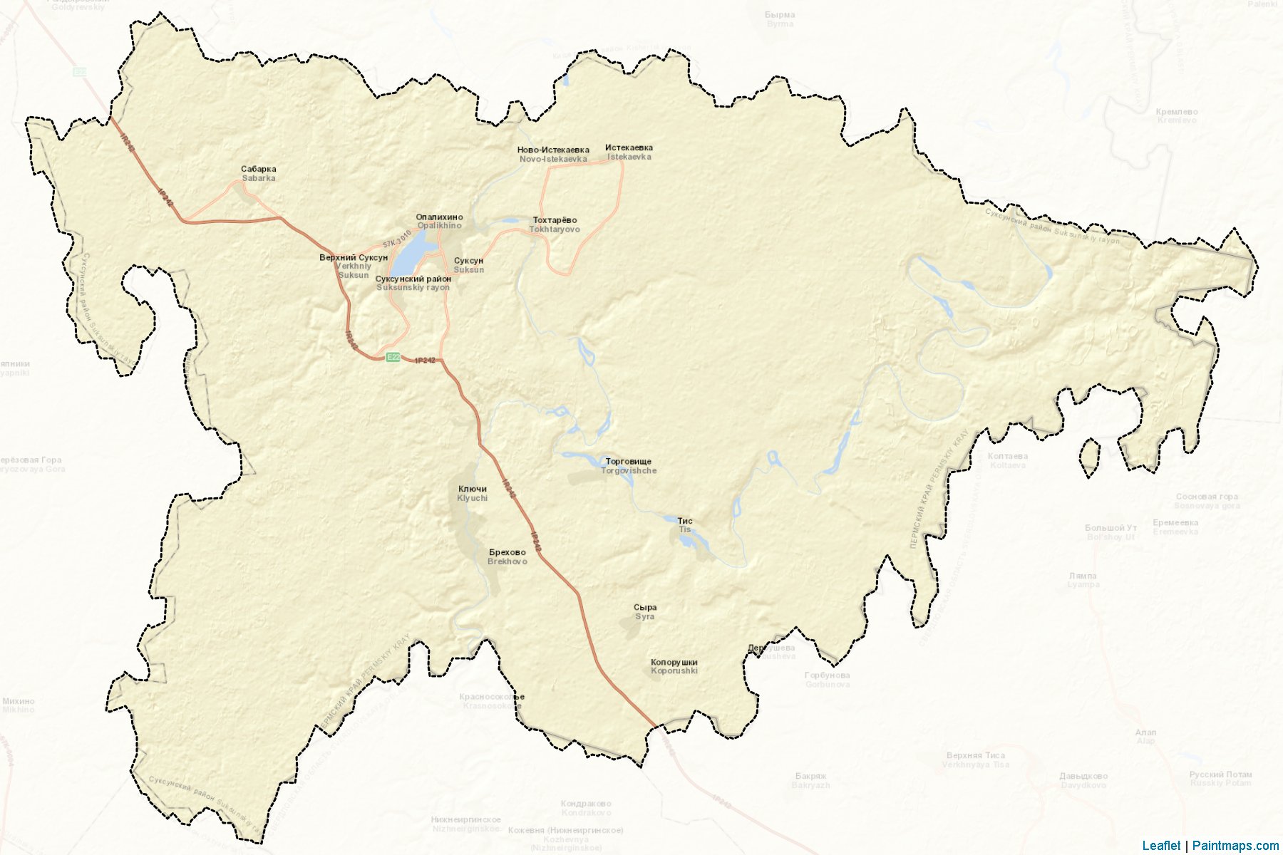 Muestras de recorte de mapas Suksunskiy (Perm)-2