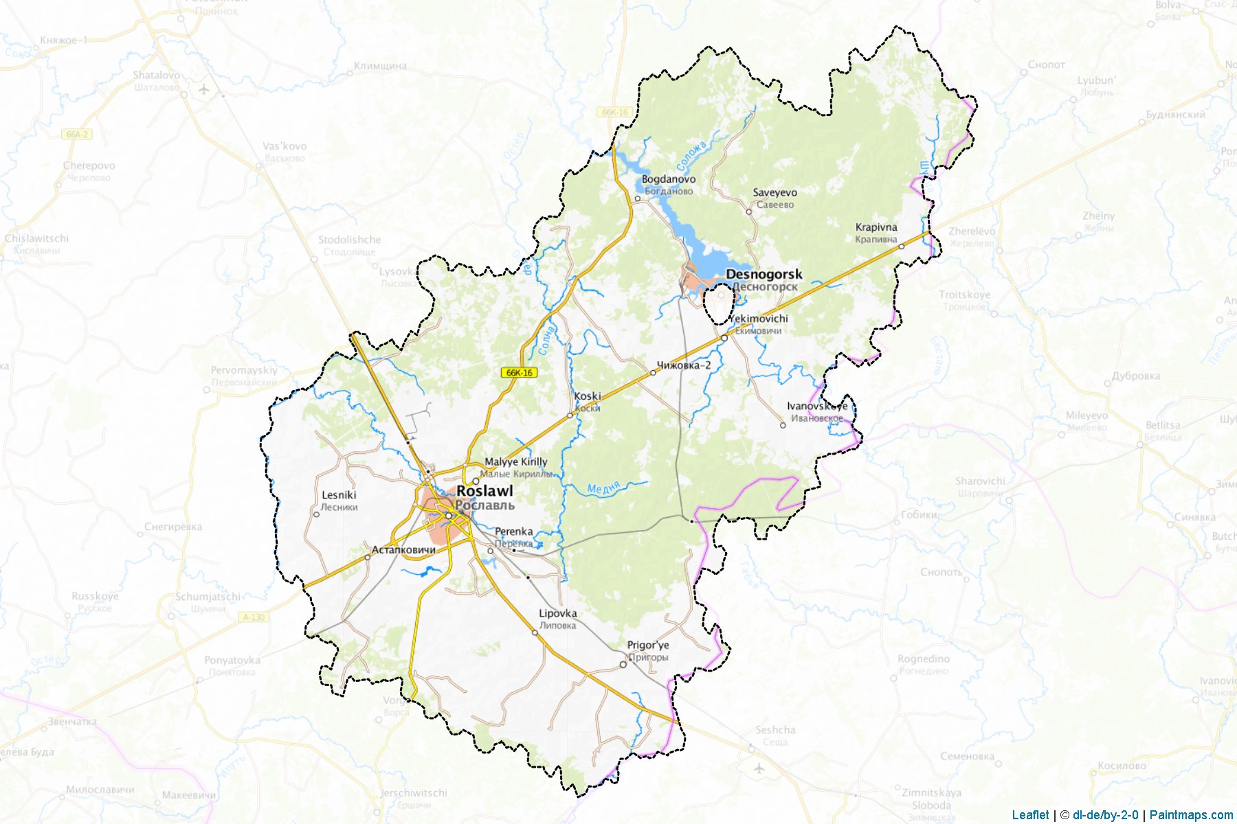 Muestras de recorte de mapas Roslavl'skiy (Smolensk)-1