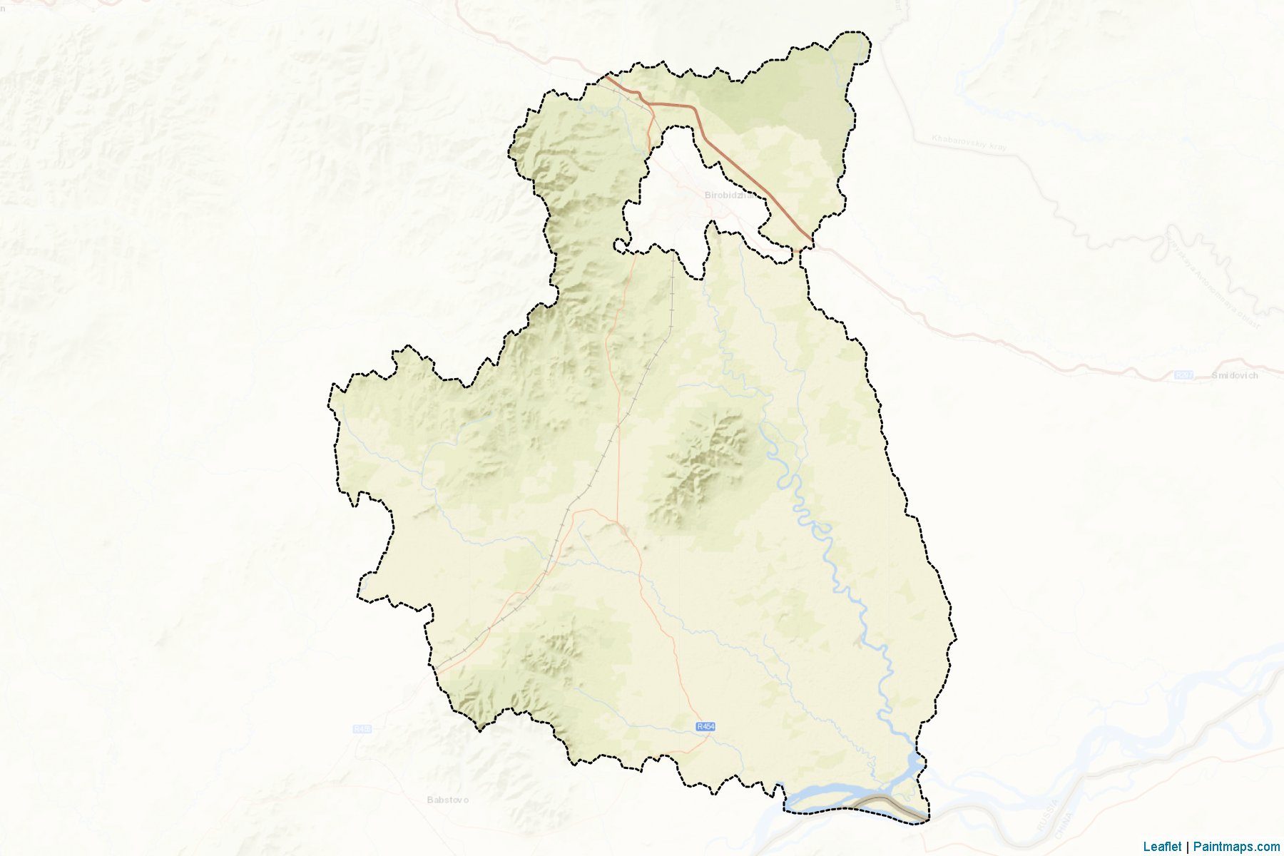 Birobidzhanskiy (Yevrey) Map Cropping Samples-2