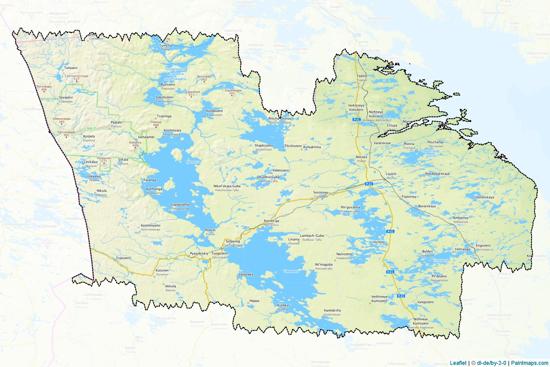 Loukhskiy (Karelia) Map Cropping Samples-1