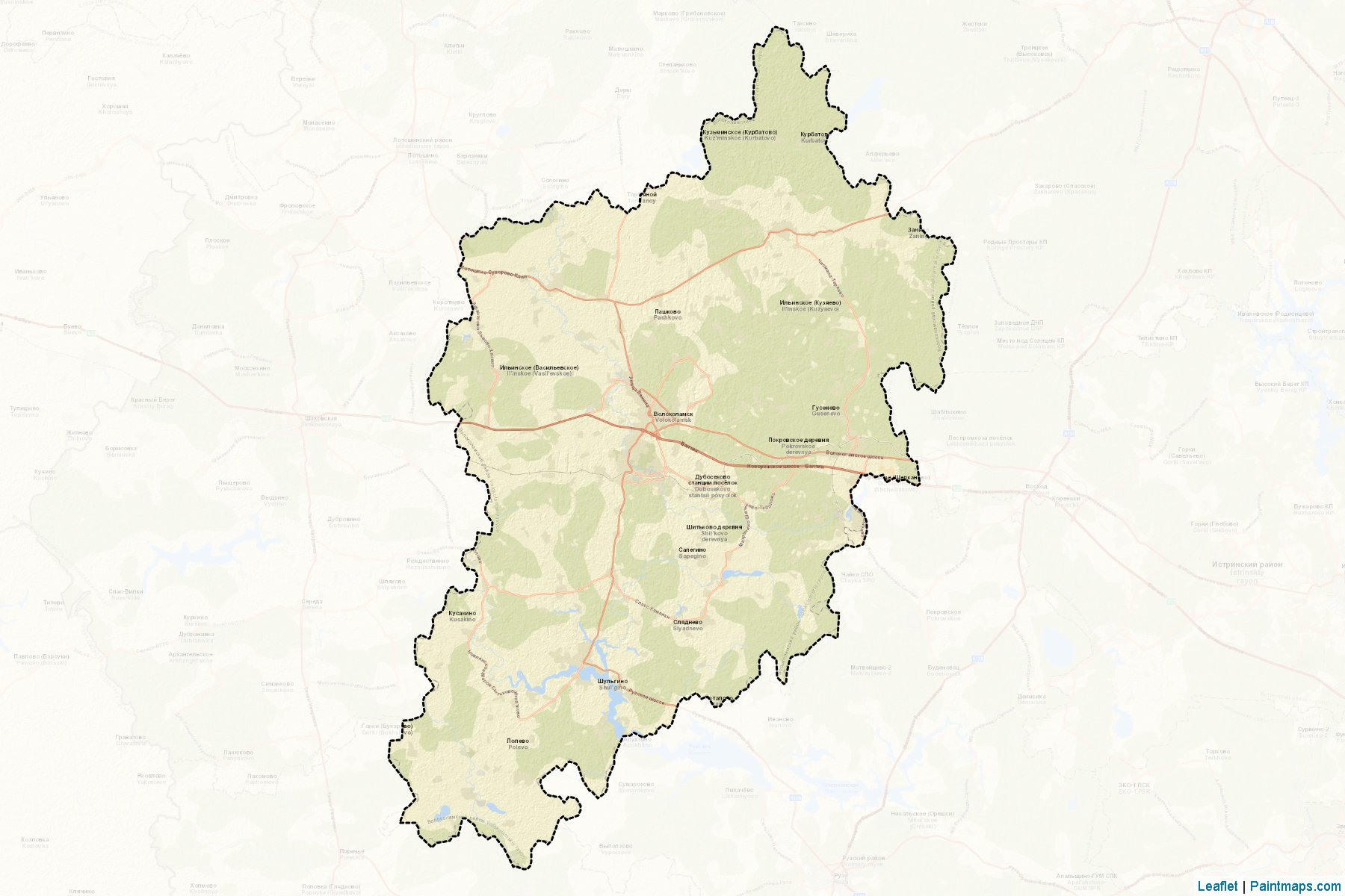 Volokolamskiy (Moscow Oblast) Map Cropping Samples-2