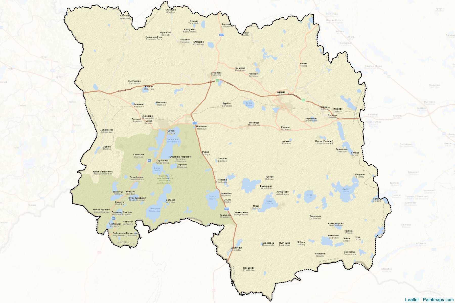 Sebezhskiy (Pskov) Map Cropping Samples-2