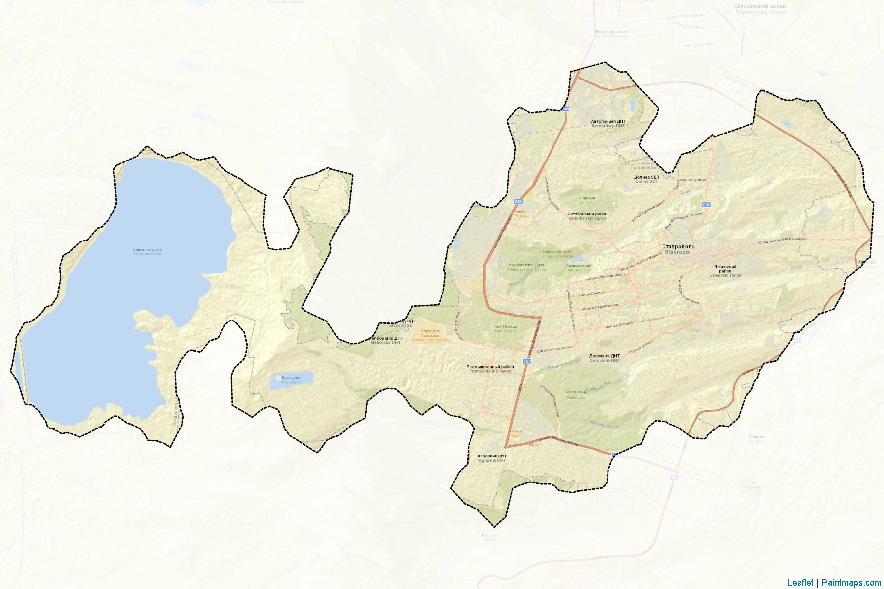 Muestras de recorte de mapas Stavropol' (Stavropol)-2