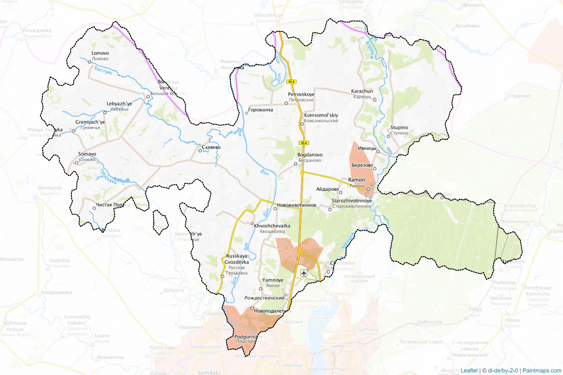 Ramonskiy (Voronezh) Map Cropping Samples-1