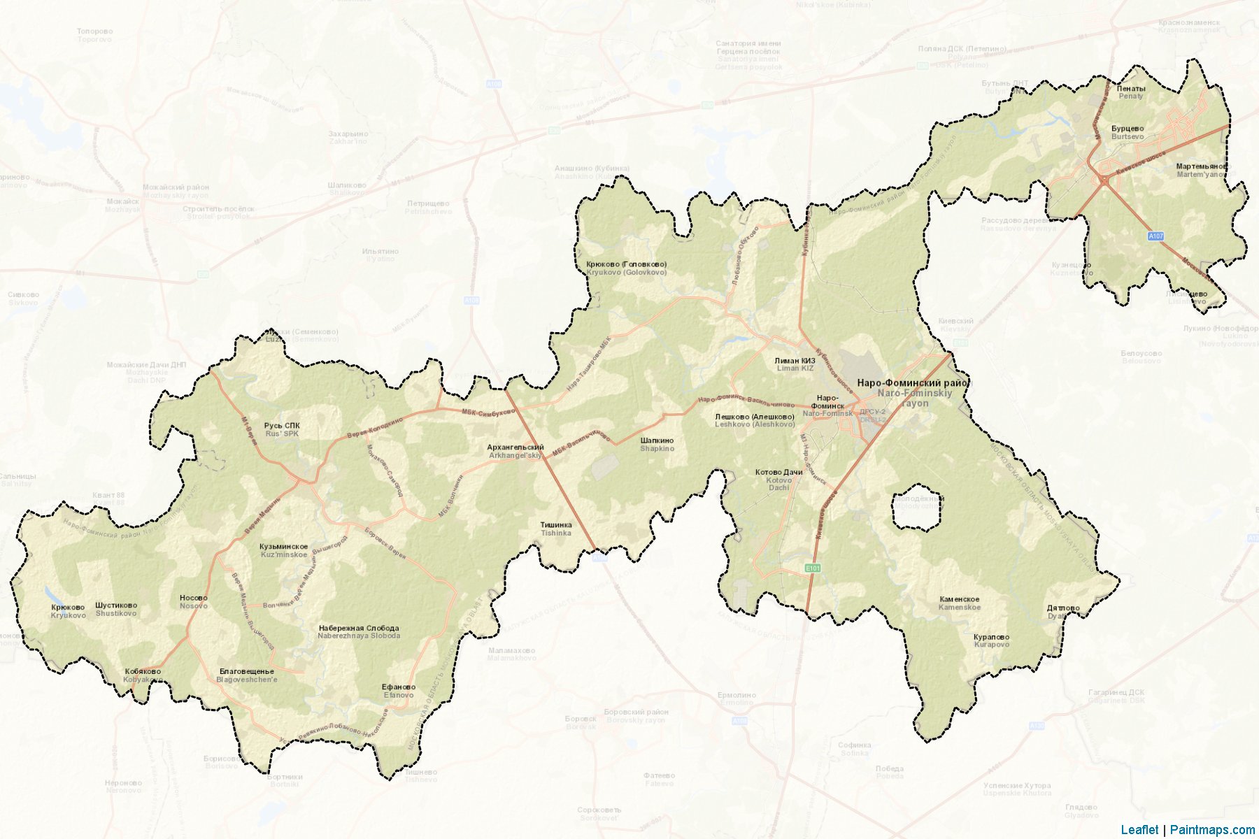 Naro-Fominskiy (Moscow Oblast) Map Cropping Samples-2