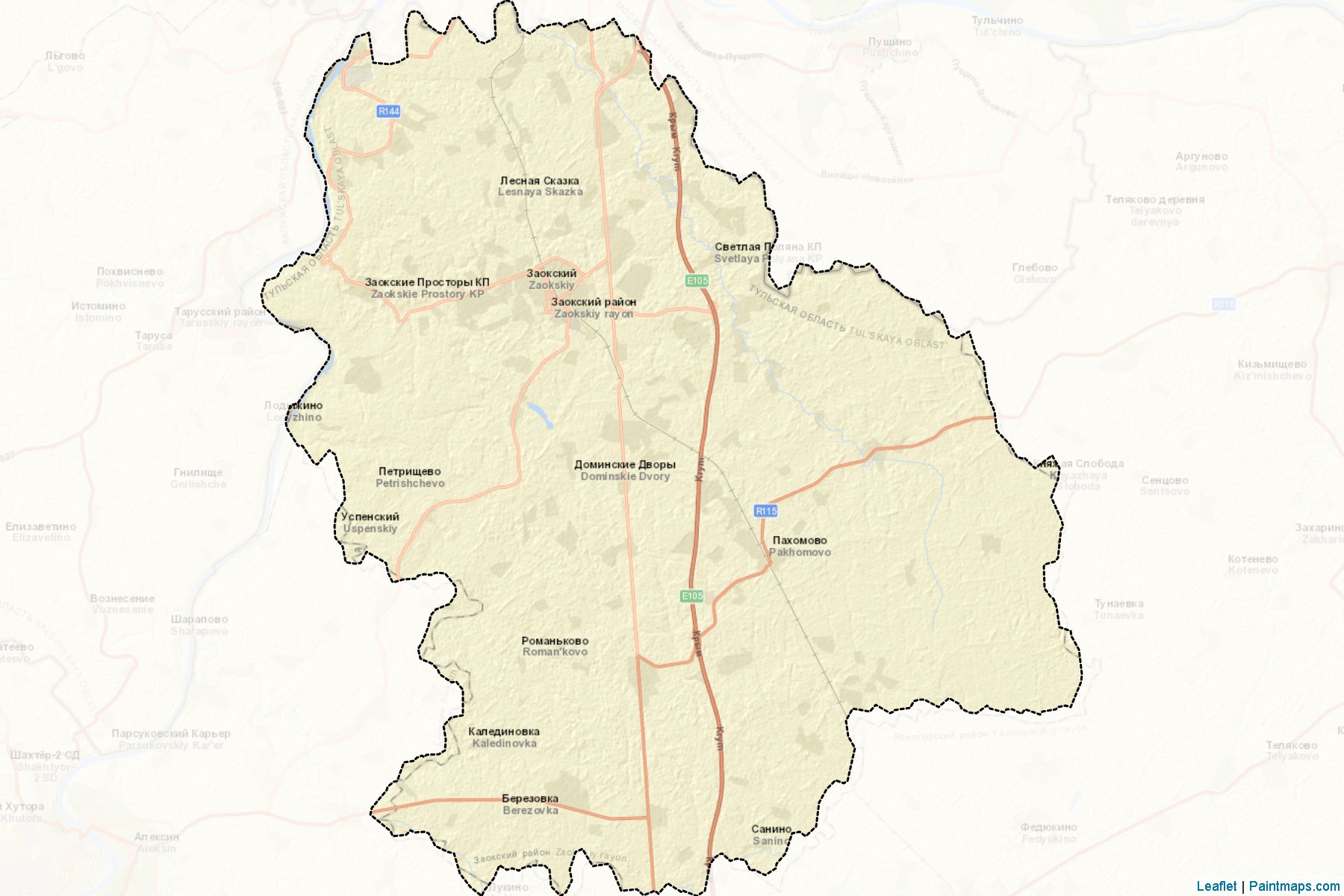 Zaokskiy (Tula) Map Cropping Samples-2