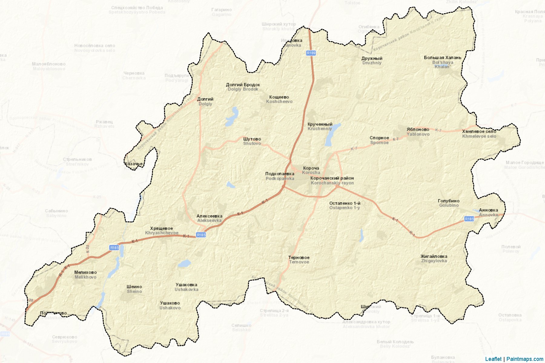 Muestras de recorte de mapas Korochanskiy (Belgorod)-2