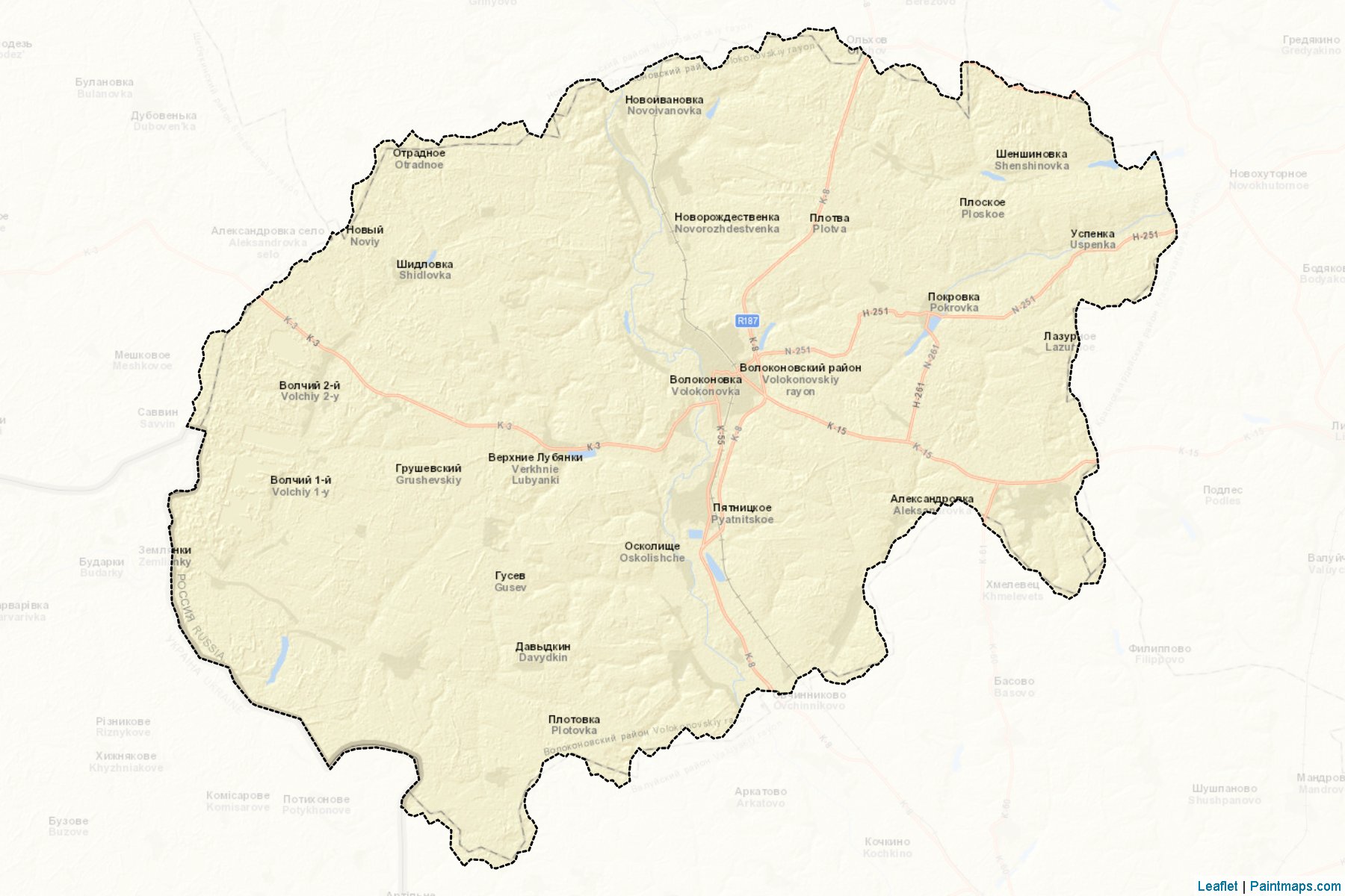 Volokonovskiy (Belgorod) Map Cropping Samples-2