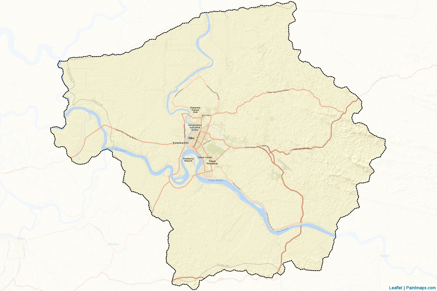 Sibu (Sarawak) Map Cropping Samples-2