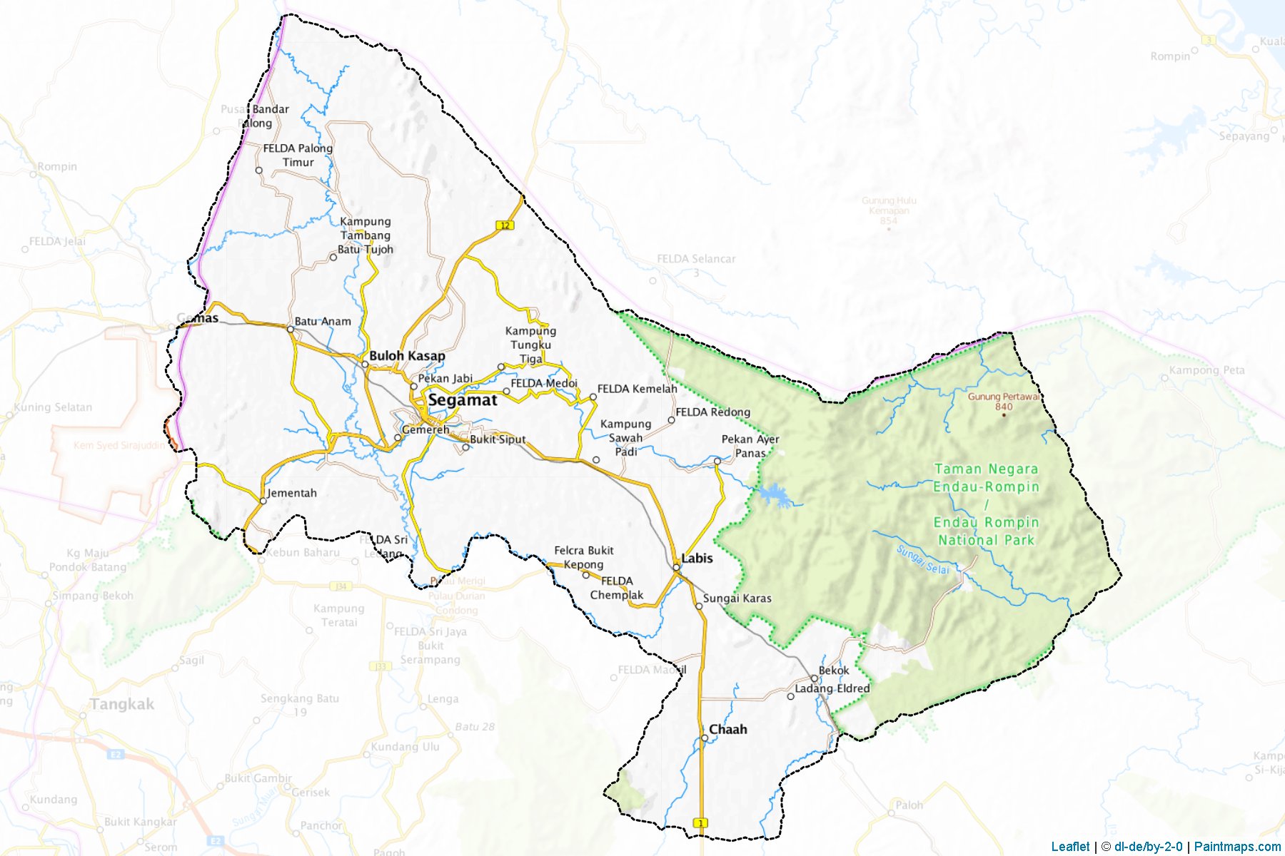 Segamat (Johore) Haritası Örnekleri-1