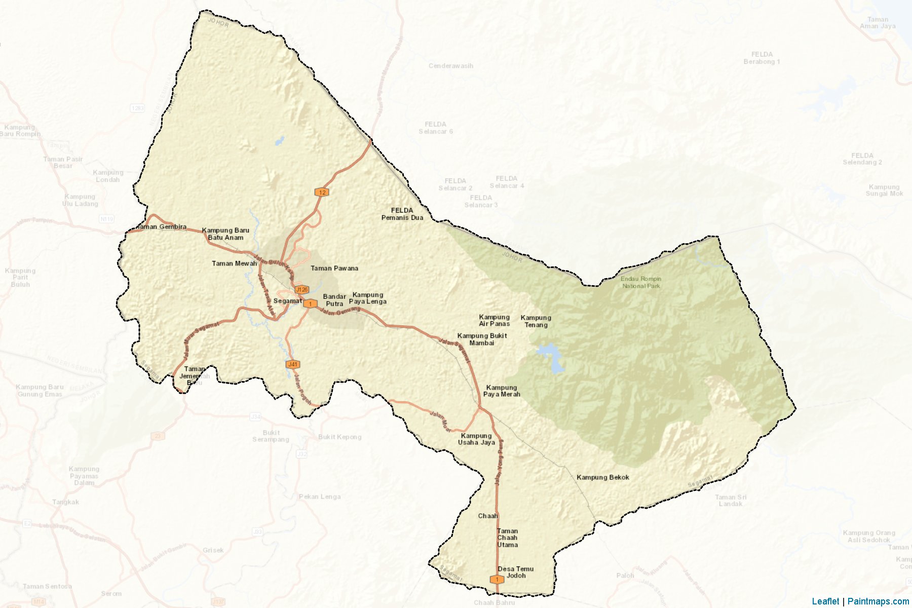 Segamat (Johore) Haritası Örnekleri-2