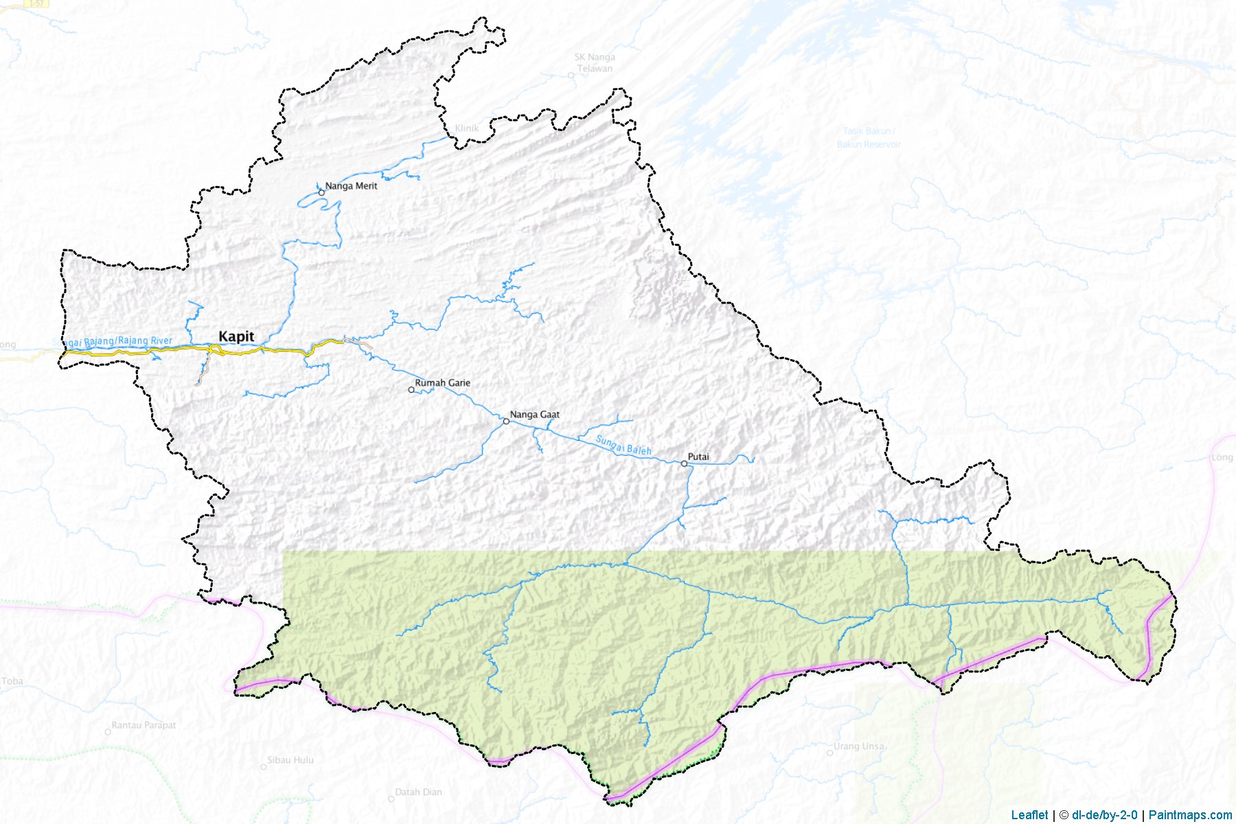 Kapit (Sarawak) Map Cropping Samples-1