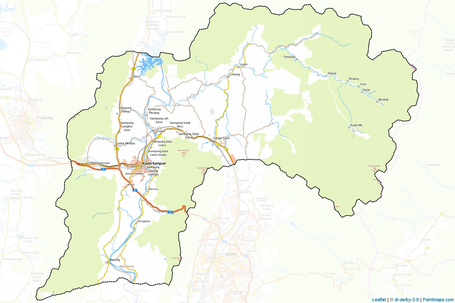 Kuala Kangsar (Perak) Haritası Örnekleri-1