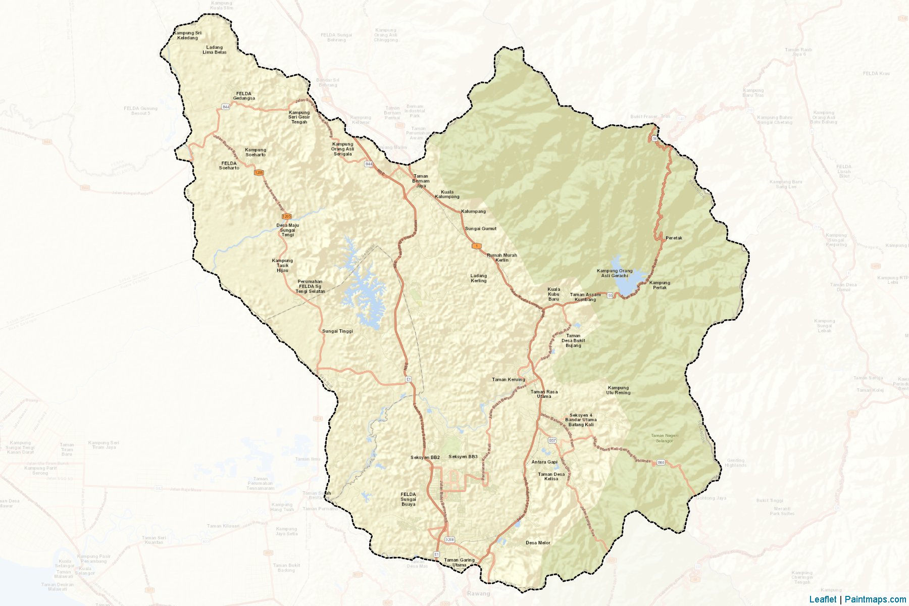 Ulu Selangor (Selangor) Map Cropping Samples-2