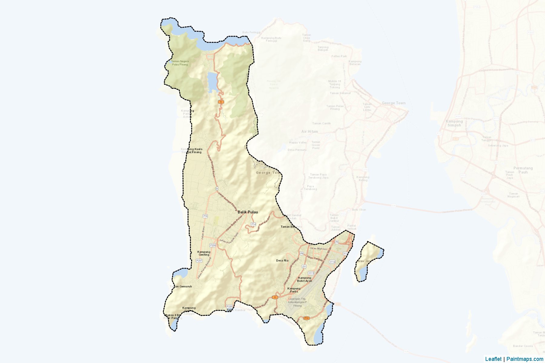 Barat Daya (Penang) Map Cropping Samples-2