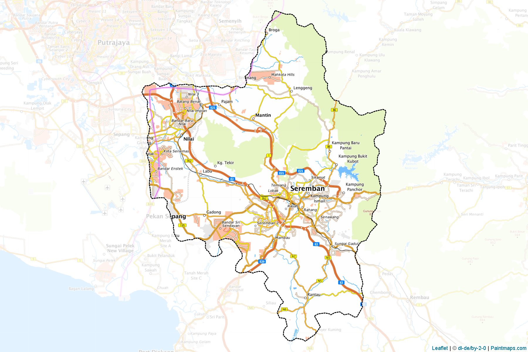 Seremban (Negeri Sembilan) Map Cropping Samples-1