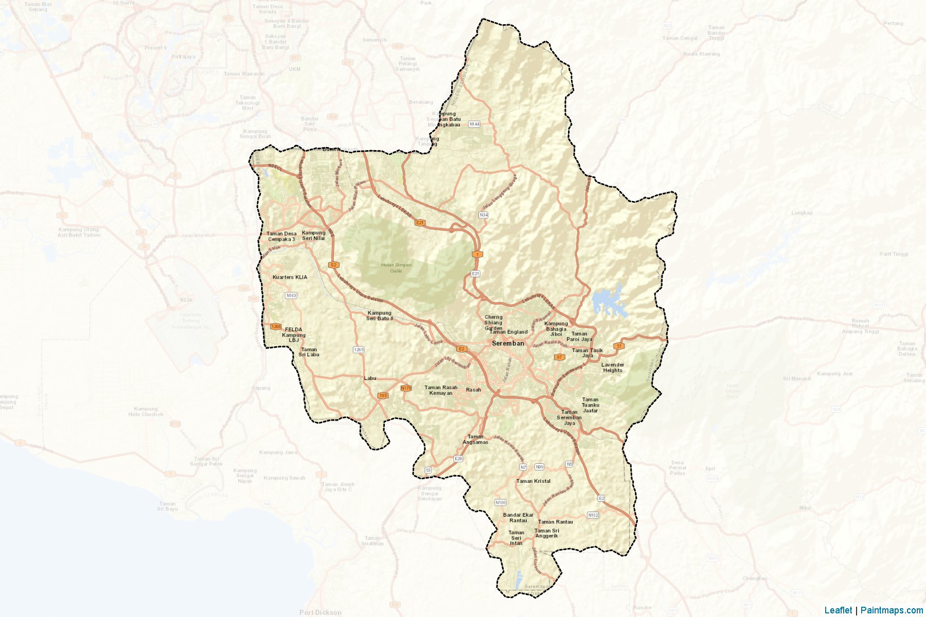 Seremban (Negeri Sembilan) Map Cropping Samples-2